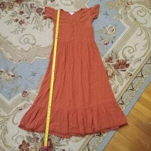 Rust colored casual dress  size S